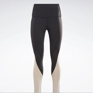 Rebok Lux High-Rise Colorblock Leggings- XL